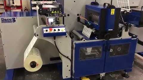 Daco DF350SRD Semi Rotary Die Cutter for Digital Label Converting