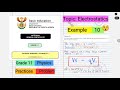 Electrostatics Example: Finding Work Done Given Charge and Voltage (W = QV) | Example 10 | iCampSA