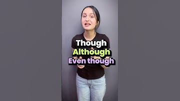 Linking Words - What is the difference between Though, Although, Even Though? 🤔 | English Grammar...