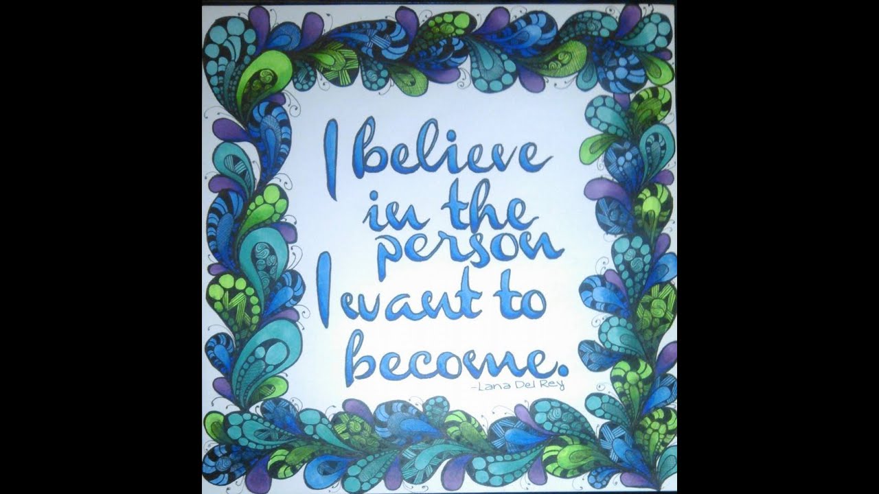 Inspirational Quote Tangle