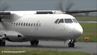 Swiftair ATR 72-212 EC-KUL | Departing Ronaldsway Isle of Man 1080p HD