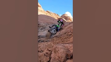 Moab Things... #funny #nature #shorts #dirtbike #moab #crash #fail #dirtbikefail #yamaha #shorts