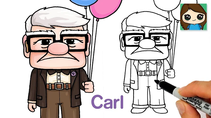 How to Draw Carl Fredricksen Pixar's Up & Dug Days