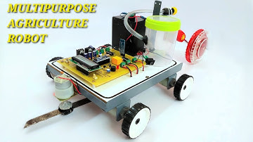 Multipurpose Agriculture Robot #robot #diy #engineering #science #project #experiment #arduino #robo