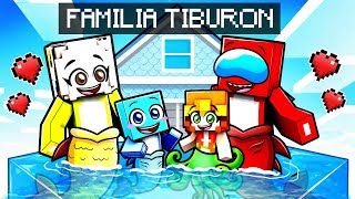 Teniendo Una FAMILIA de TIBURONES en Minecraft!