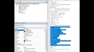 Вставьте и отформатируйте текстовое поле «TextBox1»  Excel VBA