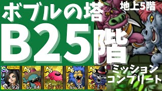 【ドラクエタクト】ボブルの塔 B25階 地上5階 ゴンズ&ジャミ ミッションコンプリート❗