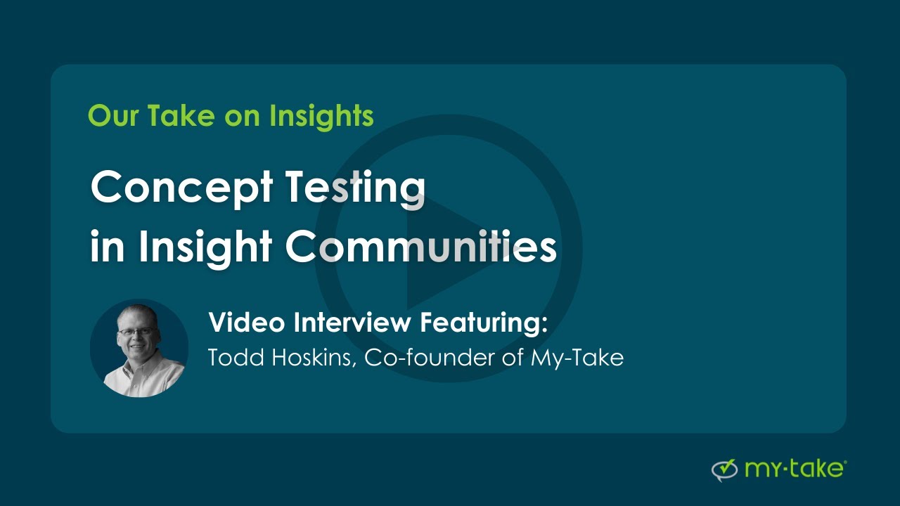 Concept Testing in Insight Communities