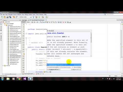 How to Search Items from TreeSet in Java Netbeans