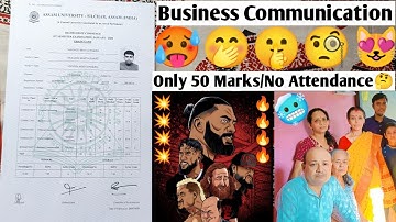 Assam University Silchar | Bcom Hons 1st Sem | Business Communication | @NBnavoneetbhattacharjee