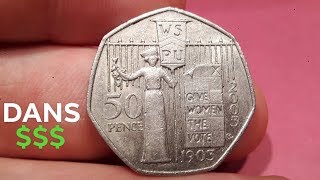 2003 SUFFRAGETTES 50p Coin VALUE + REVIEW