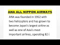 Essay on ana all nippon airways in english  ahb education