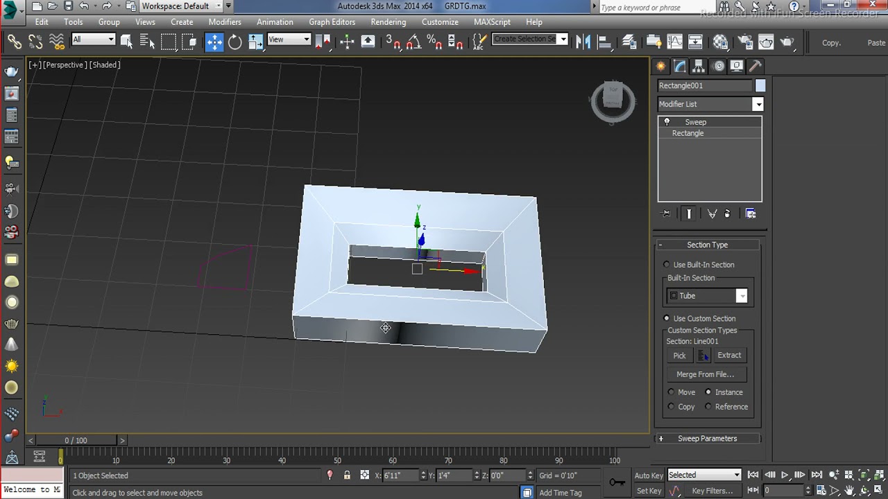 SWEEP COMMAND IN 3D MAX PART.12 - YouTube