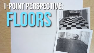 How to draw hardwood and tile in 1:Point Perspective