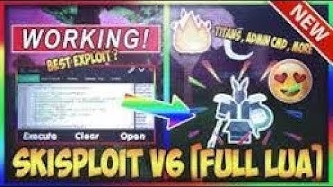 Skisploit V6.5 - Full Lua Executor (Quick CMDS, Themes and more)