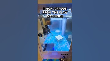 I WON AIRPODS FROM THE CLAW MACHINE!!! #trending #arcade #shorts #shortsfeed #viralvideo #trend