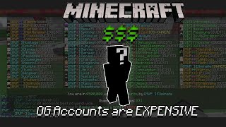 OG Minecraft Accounts are worth WAY more $$$ now