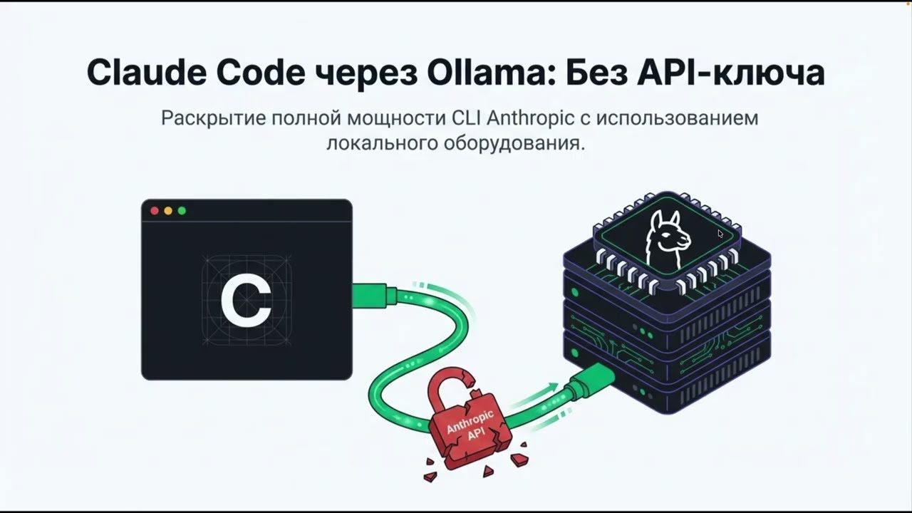Подключаем Ollama (локальные модели) к Claude Code