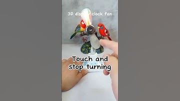 Check out this USB Powerd Holographic Clock Fan! 🫢 Link in comments! #fyp #trending #clock #fan