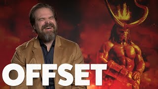 David Harbour says he was more shocked seeing his own face during filming for Hellboy!