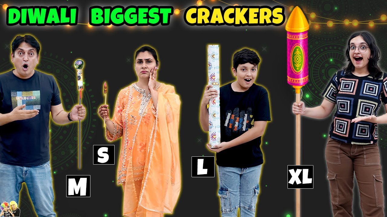 DIWALI BIGGEST CRACKERS | Ep 599 | S M L XL Crackers | Diwali Celebration | Aayu and Pihu Show