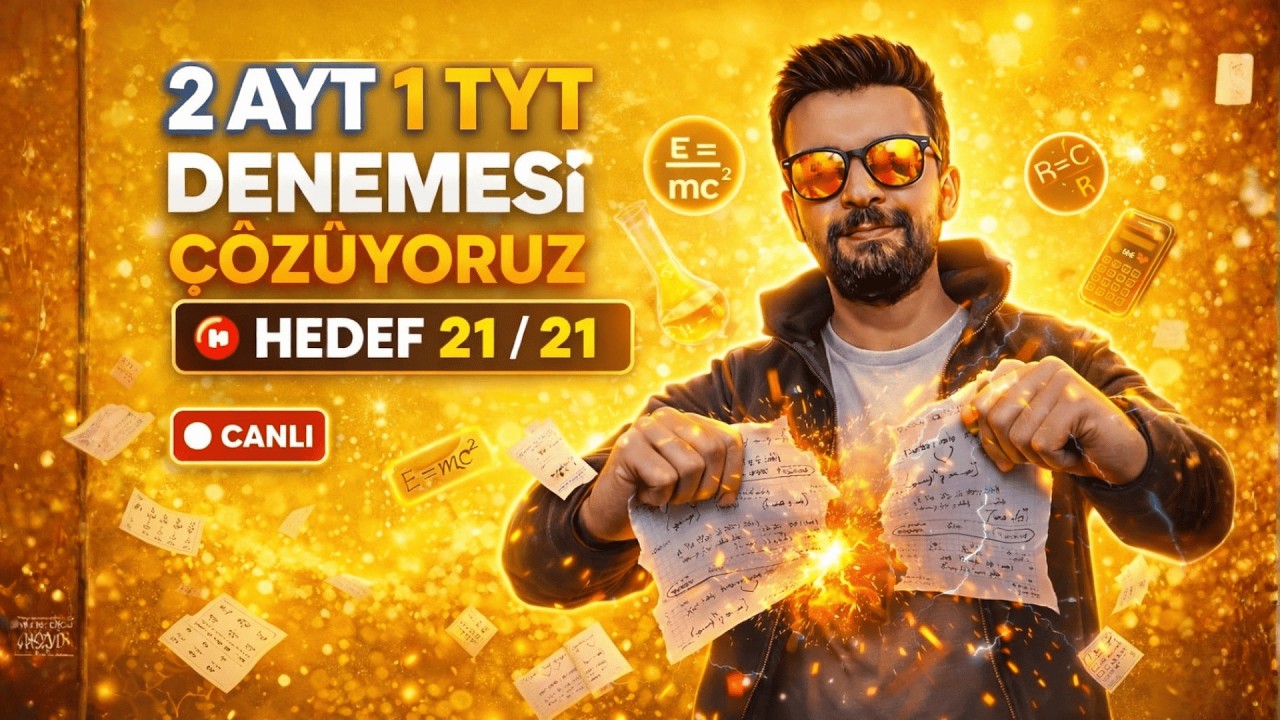 🔴 CANLI YAYIN | 1 TYT 2 AYT FİZİK DENEMESİ ÇÖZÜYORUZ - 2️⃣ | ÜCRETSİZ PDF #yks2026 #fizik #msü #tyt
