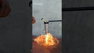 Rocket 🚀 engine nozzle fire #prototype #science #experimnent