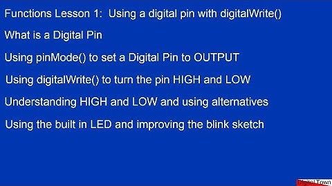 Arduino C++ Course  Lesson 1: Using digital pins digitalWrite()