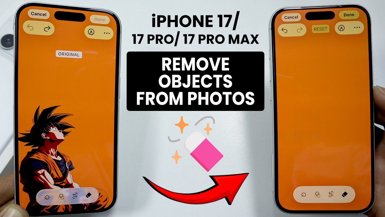 Как удалить объекты с фотографий на iPhone 17 / 17 Pro Max