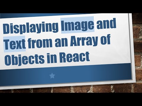 Displaying Image and Text from an Array of Objects in React
