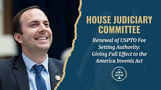 Gooden Discusses USPTO Fee Setting Authority | House Judiciary Committee
