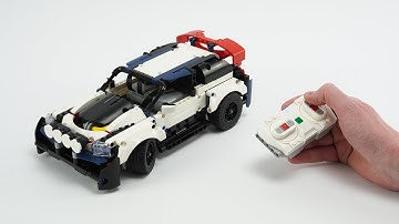 Driving the LEGO® Technic Top Gear Rally Car (42109) with the Powered Up Remote