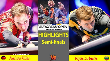 HIGHLIGHTS Semi-finals | Joshua Filler vs Pijus Labutis | European Open Pool Championship 2025