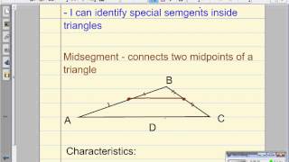 5.2 Special Segments in a Triangle