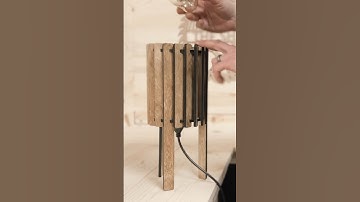 Laser cut desk lamp #laserengraving #diy