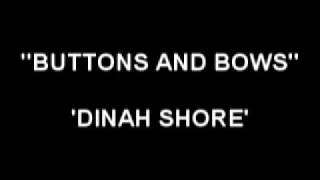 Button and Bows - Dinah Shore