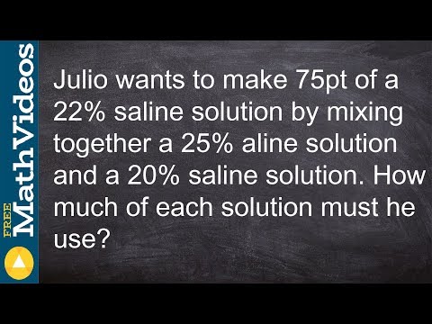 Mixture problem