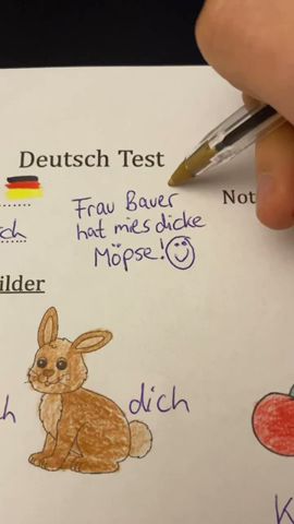 Toll Florian #lehrer #test #schule #deutsch #korrektur #deutschtest #humor #professor #lustig