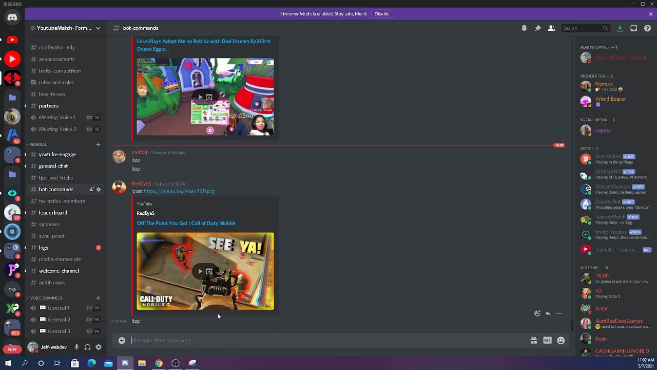 HOW TO USE DISCORD SERVER YOUTUBEMATCH FOR VIEWS AND LIKES 