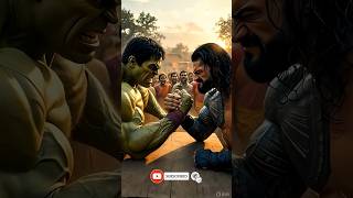 Hulk Vs Roman Reigns Arm WrestlingStory #hulk #thanus #shortvideo8IAi