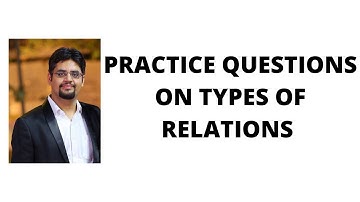 146. practice questions on types of relations