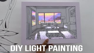 Make Your Own Light painting | DIY Sketch Light Box | Malayalam
