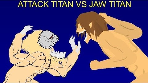 (AOT) Attack Titan VS Jaw Titan (Stick nodes animation) (SHORT-FIGHT)