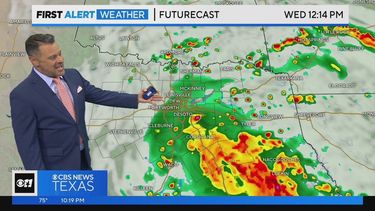 Widespread rain arrives Wednesday morning - YouTube