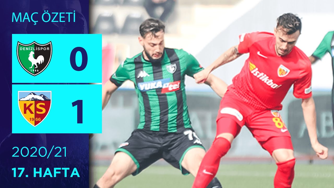 2020-2021 Süper Lig DENİZLİSPOR - KAYSERİSPOR 0-1 Maç Özeti