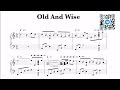 Miniature de la vidéo de la chanson Old And Wise (Eric Piano Track)