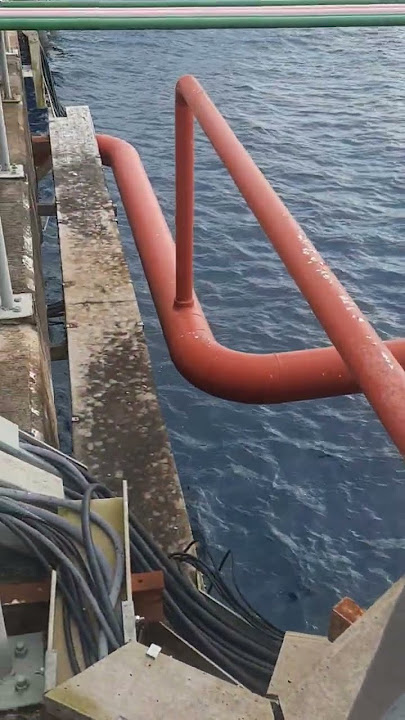 Detik-detik sambungan dermaga bergerak, ngeri ya #migas #offshore #jetty #dermaga #fypシ #marinelife