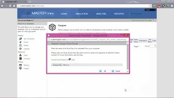 Uploading Cargo Sizes to CubeMaster Online