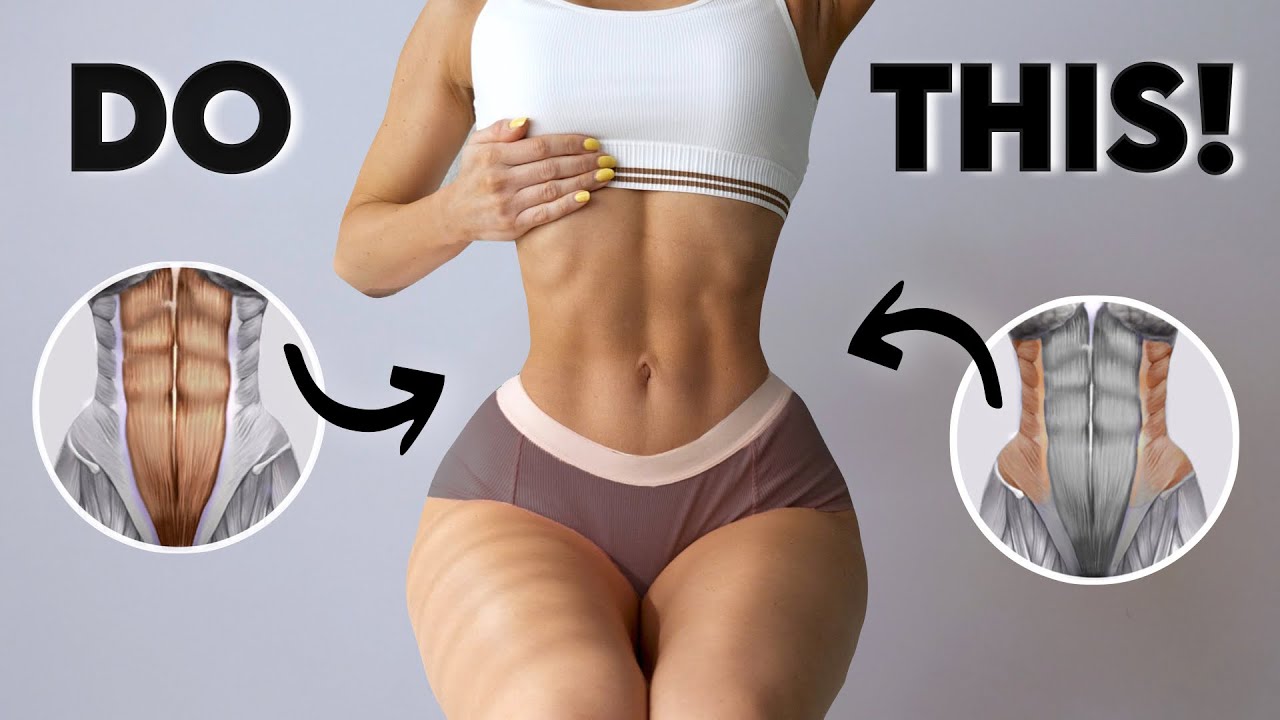 Get TINY WAIST & 11 LINE ABS - 2in1 Feminine Girl Ab Workout Routine, No Equipment, At Home