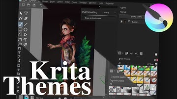Krita 4.3.0 in modern, minimalistic, dark THEME. Customize krita to your needs.